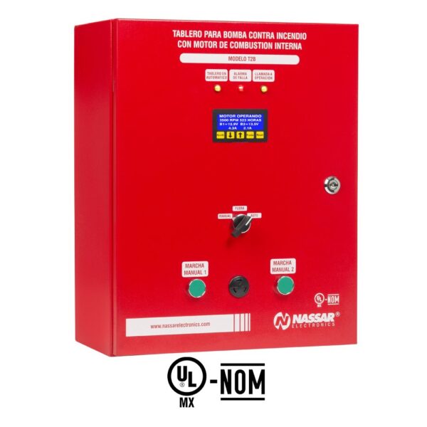 Tablero Contra Incendio para Bombas de Combustión Interna de 2 Baterías | T2B-12 / T2B-24