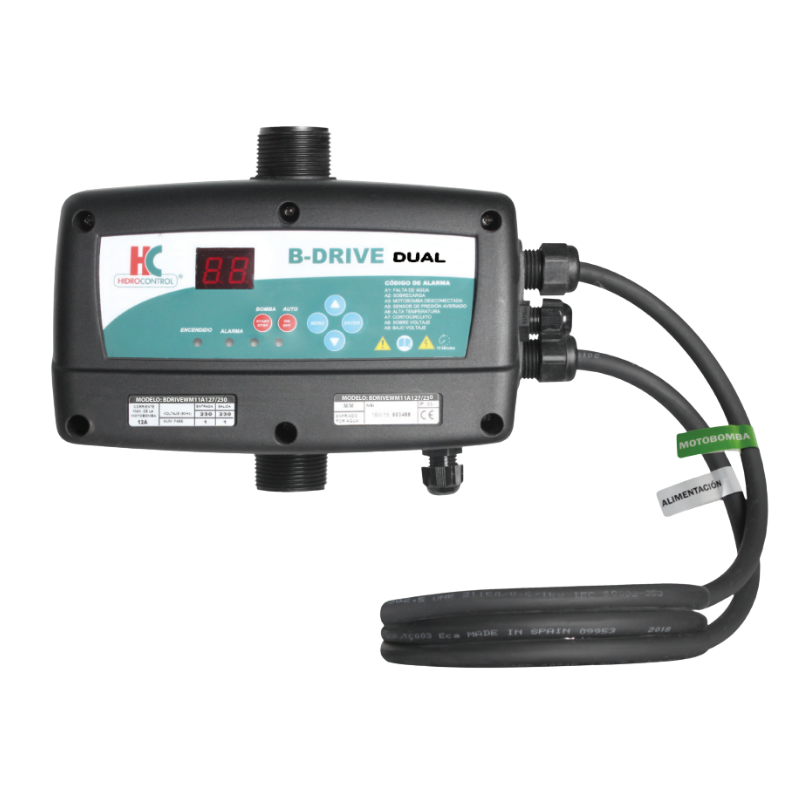 Variador de frecuencia, enfriado por agua Hidrocontrol, Serie B-Drive Dual